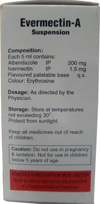 Evermectin A Bottle Of 10ml Suspension
