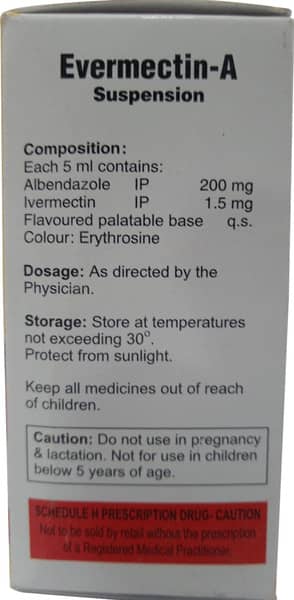 Evermectin A Bottle Of 10ml Suspension