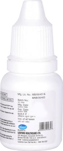 Eyelet Bottle Of 10ml Eye Drops