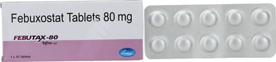 Febutax 80mg Strip Of 10 Tablets