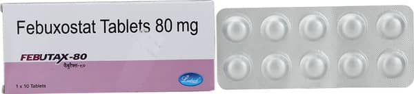 Febutax 80mg Strip Of 10 Tablets