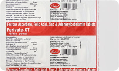 Ferivate Xt Strip Of 10 Tablets