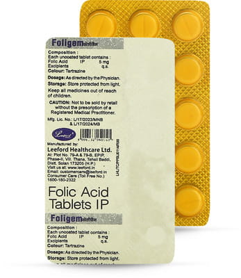 Foligem 5mg Strip Of 15 Tablets