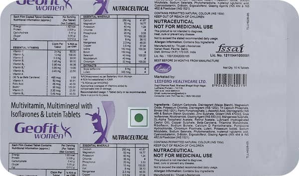 Geofit Women Strip Of 10 Tablets