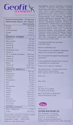 Geofit Women Strip Of 10 Tablets