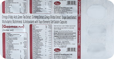 Geomax Plus Strip Of 10 Capsules