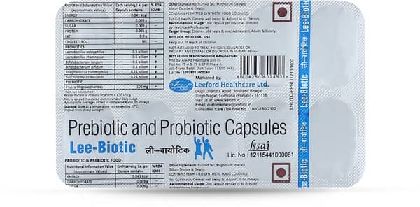 Lee Biotic Strip Of 10 Capsules