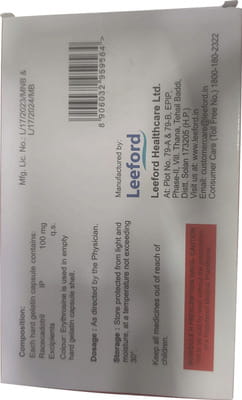 Lee Dott 100mg Strip Of 10 Capsules