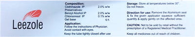 Leezole Tube Of 30gm Gel