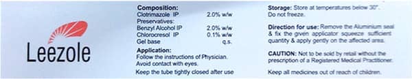 Leezole Tube Of 30Gm Gel