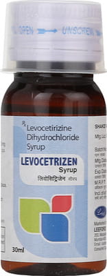 Levocetrizen Bottle Of 30ml Syrup