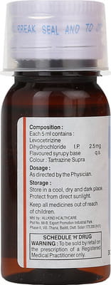 Levocetrizen Bottle Of 30ml Syrup