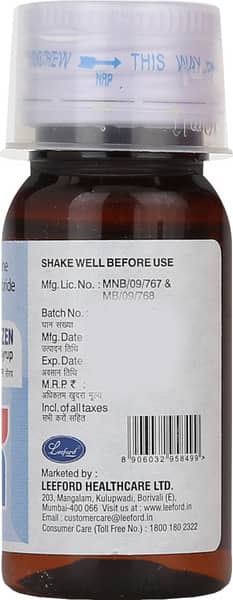 Levocetrizen Bottle Of 30ml Syrup