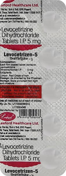 लेवोसेट्रीजेन-5 टैबलेट