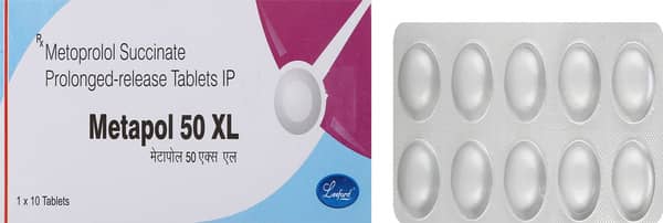 Metapol Xl 50mg Strip Of 10 Tablets