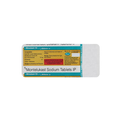 Minolast 10mg Strip Of 10 Tablets