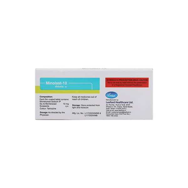 Minolast 10mg Strip Of 10 Tablets