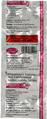 Minolast Fx Strip Of 10 Tablets