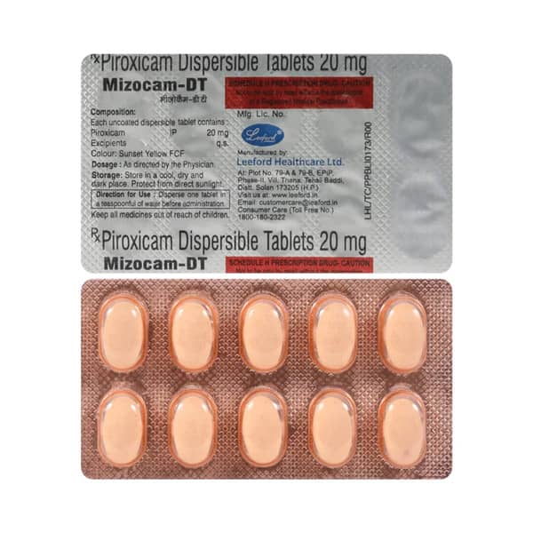 Mizocam Dt Strip Of 10 Tablets