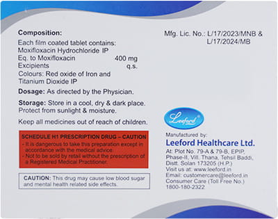 Moxiford 400mg Strip Of 5 Tablets