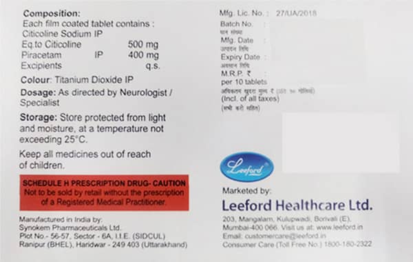 Nurocot P 400Mg Strip Of 10 Tablets