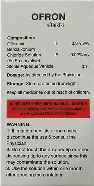 Ofron Bottle Of 10Ml Eye/Ear Drops