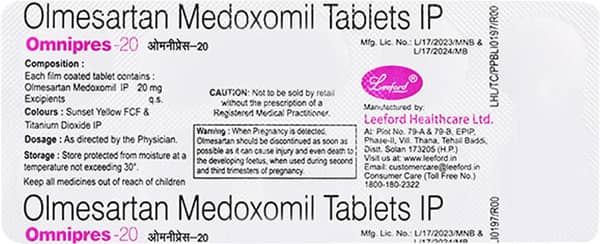 Omnipres 20mg Strip Of 10 Tablets