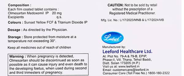Omnipres 20mg Strip Of 10 Tablets