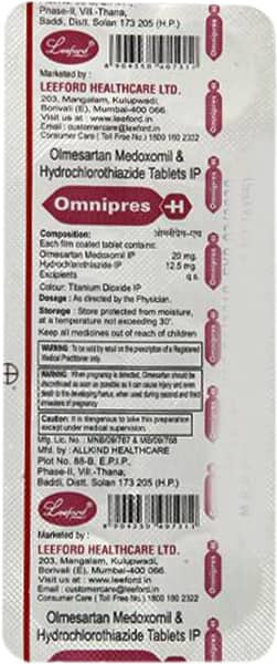 Omnipres H 20mg Strip Of 10 Tablets