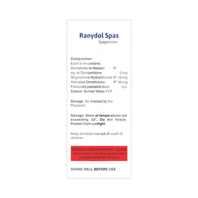 Ranydol Spas Bottle Of 30ml Suspension