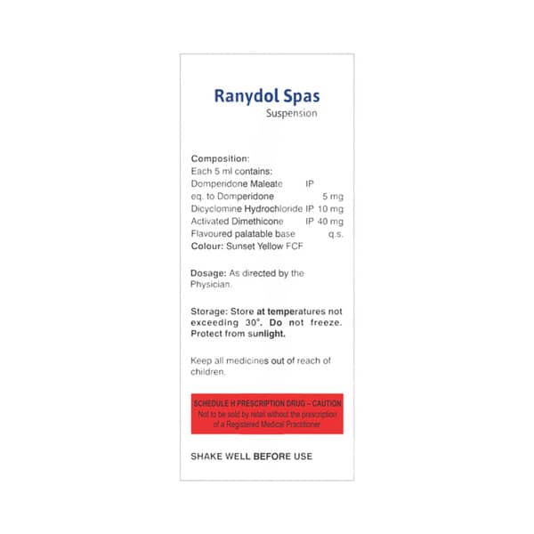 Ranydol Spas Bottle Of 30ml Suspension