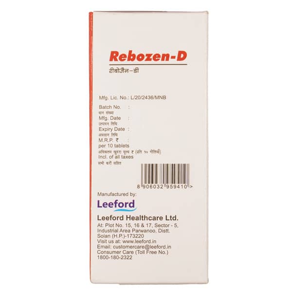 Rebozen D Strip Of 10 Tablets
