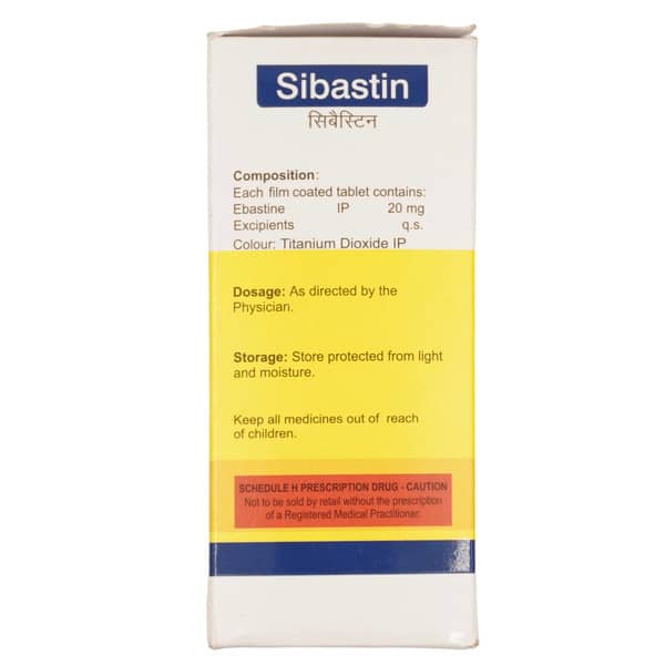 Sibastin 20mg Strip Of 10 Tablets