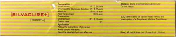 Silvacure Plus Tube Of 15Gm Cream