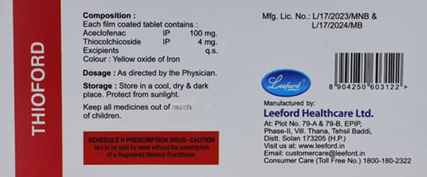 Thioford Strip Of 10 Tablets