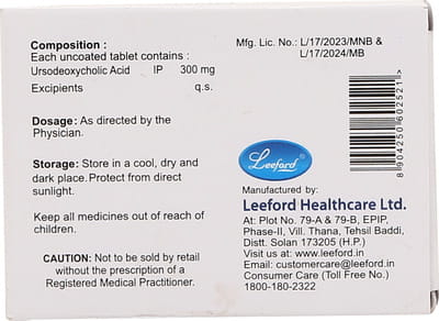 Ursolid 300mg Strip Of 10 Tablets