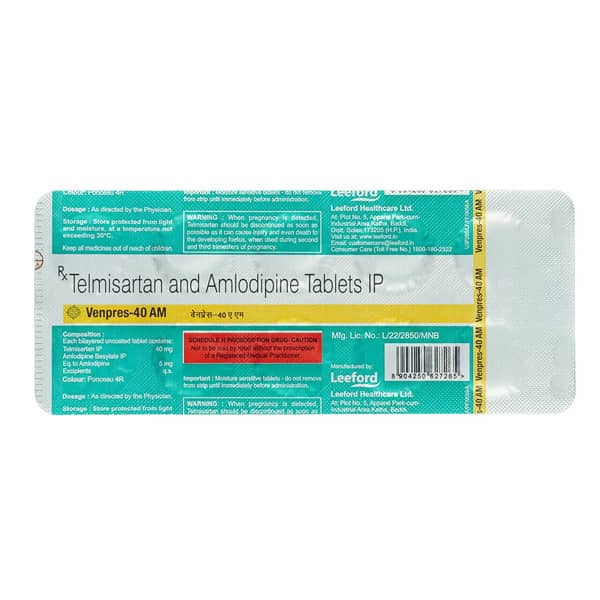 Venpres Am 40Mg Strip Of 10 Tablets