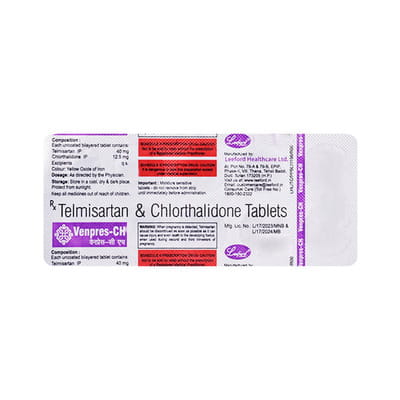 Venpres 40mg Ch Strip Of 10 Tablets