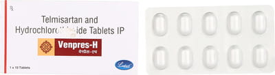 Venpres 40mg H Strip Of 10 Tablets