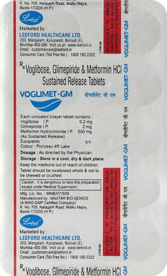 Voglimet Gm 2mg Strip Of 10 Tablets