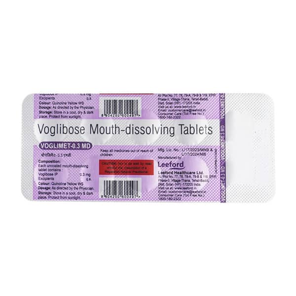 Voglimet 0.3Mg Md Strip Of 10 Tablets