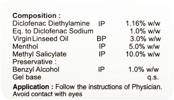 Vovedic Plus Fast Pain Reliever Gel 15 Gm