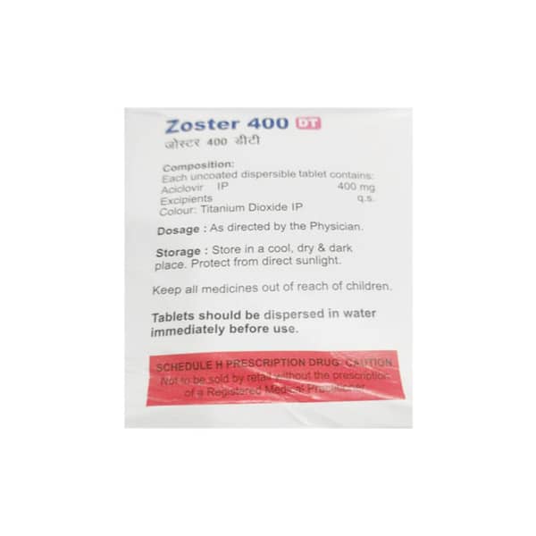 Zoster Dt 400mg Strip Of 10 Tablets