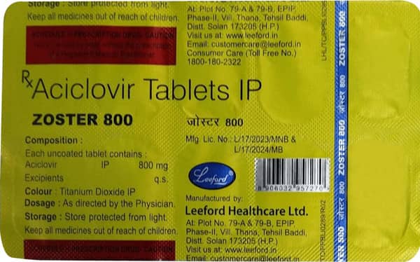 Zoster 800 Tablet