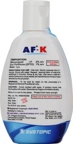 Af K Bottle Of 100ml Lotion