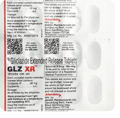 Glz Xr Strip Of 15 Tablets
