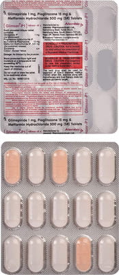 Glimser 1/500mg Strip Of 15 Tablets