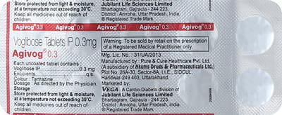 Agivog 0.3mg Strip Of 10 Tablets