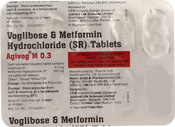 Agivog M 0.3Mg Strip Of 10 Tablets