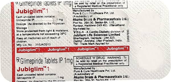Jubiglim 1mg Tablet